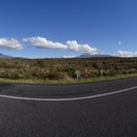 Blick zurück auf Tongariro, Ngauruhoe und Ruapehu (vlnr) • <a style="font-size:0.8em;" href="http://www.flickr.com/photos/127204351@N02/16328483101/" target="_blank">View on Flickr</a>