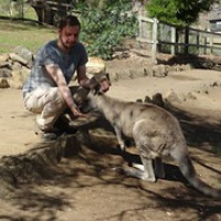 Karsten füttert ein Känguru • <a style="font-size:0.8em;" href="http://www.flickr.com/photos/127204351@N02/16013394823/" target="_blank">View on Flickr</a>